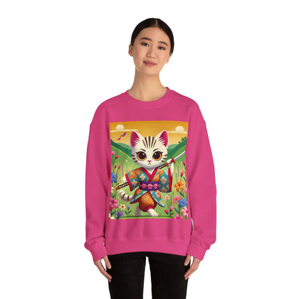 Samurai Kitten Unisex Heavy Blend™ Crewneck Sweatshirt
