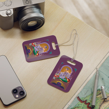 February & Amethyst (from the Gem Series) by Sofia Chiostri Luggage Tags