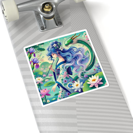 Fairy of the Koi Pond Kiss-Cut Stickers (4 Sizes)