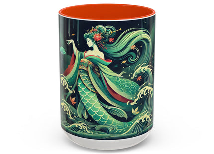 Mermaid Queen Rising from the Deep Colorful Mugs (11oz, 15oz)