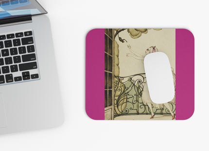 Sur talons rouges (On Red Heels) pl 02 by Gerda Wegener Mouse Pad, Rectangle
