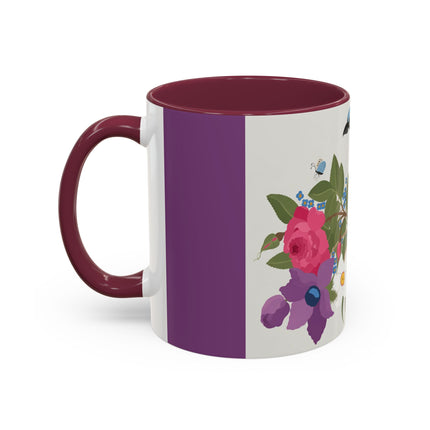 Bluebird & Butterfly Colorful Mugs – Spring Harmony & Delicate Beauty