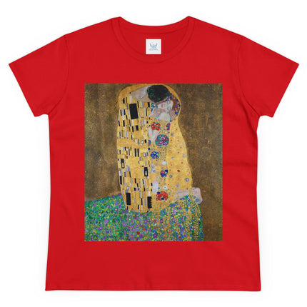 The Kiss by Gustav Klimt Women's Midweight Cotton Tee