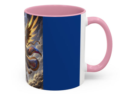 Valkyrie Descending Through Storm Colorful Mugs (11oz, 15oz)