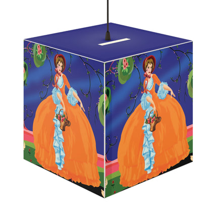 Spring Whispers Light Cube Lamp