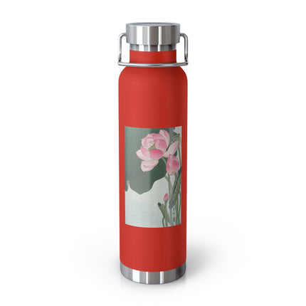 Blooming Lotus Flowers by Ohara Koson Vacuum Insulated Bottle, 22oz