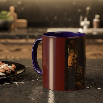 Raphael and his Muse in the Atelier by Vincenzo Abbati Colorful Mugs (11oz, 15oz)