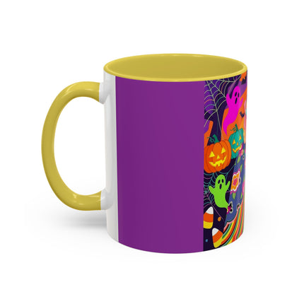 🌈👻 The Rainbow Ghost Masquerade Colorful Mug – Colorful Halloween Charm