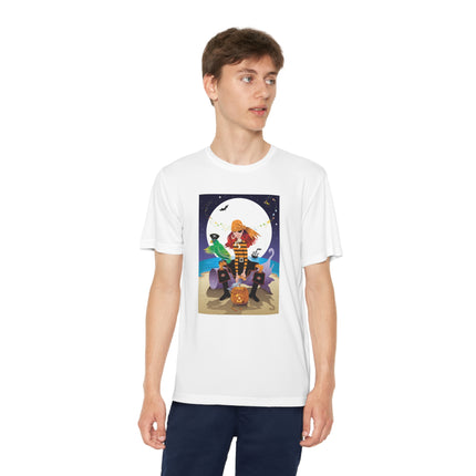 Moonlit Pirate Halloween Youth Competitor Tee
