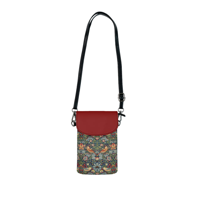 Strawberry Thief by William Morris Small Cell Phone Wallet