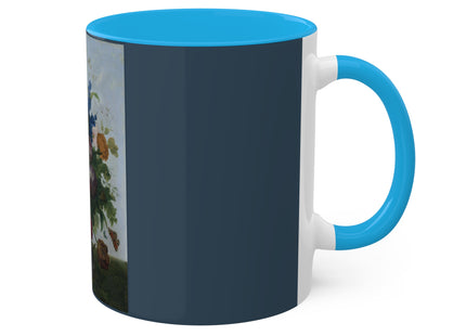 Bouquet of Flowers and a Nest by Sebastian Wegmayr Colorful Mugs, 11oz
