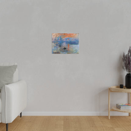Sunrise by Claude Monet Matte Canvas, Stretched, 0.75"