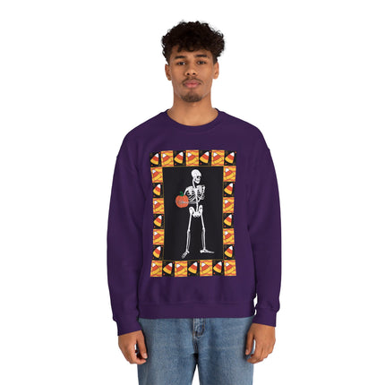 Candy Corn Skeleton Unisex Heavy Blend™ Crewneck Sweatshirt