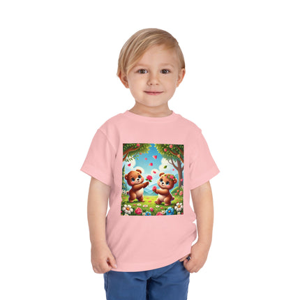 Teddy Bear Friendship Toddler Short Sleeve Tee