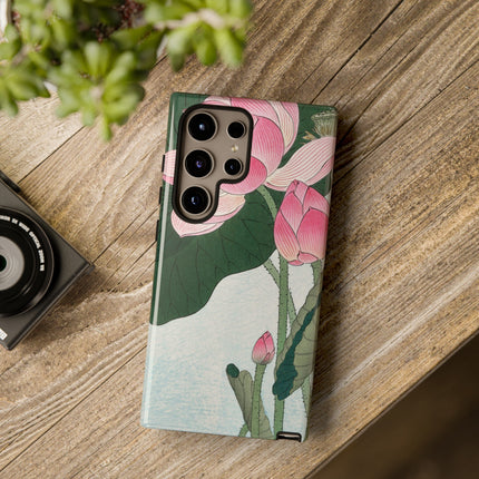 Blooming Lotus Flowers by Ohara Koson Phone Cases