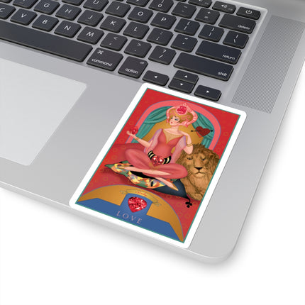 July & Ruby (from the Gem Series) by Sofia Chiostri Kiss-Cut Stickers (4 Sizes)
