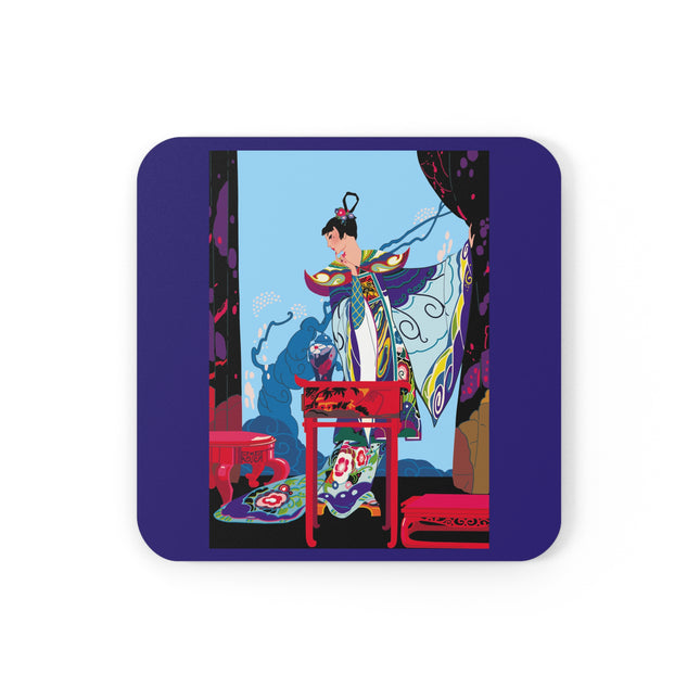 A Visual Journey by Umberto Brunelleschi Cork Back Coaster