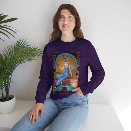 September & Sapphire (from the Gem Series) by Sofia Chiostri Heavy Blend™ Crewneck Sweatshirt