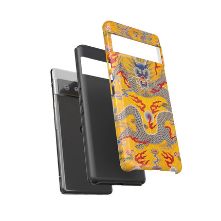 Majestic Dragon Regalia – Imperial 12-Symbol Robe Phone Cases
