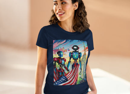 High Fashion Cyberpunk CIA Robots Cotton Tee