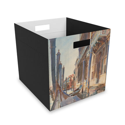 Gondola Moorings on the Grand Canal by John Singer Sargent Felt Storage Box