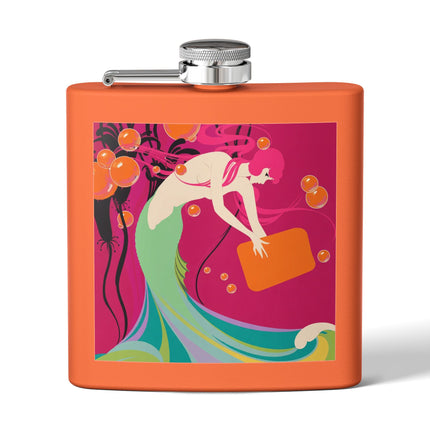 Mermaid Dive Flask – Vibrant Waves & Playful Charm