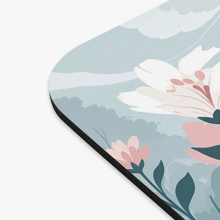 🌸📖 The Lady Reading In The Garden Mouse Pad – Art Deco Floral Elegance