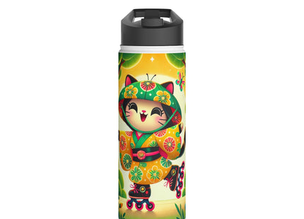 Firefly Dance on Wheels Stainless Steel Water Bottle, Standard Lid