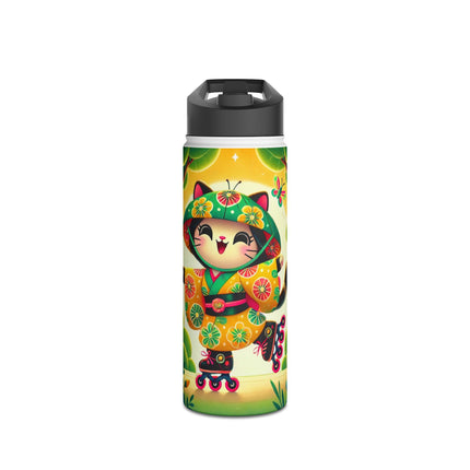 Firefly Dance on Wheels Stainless Steel Water Bottle, Standard Lid