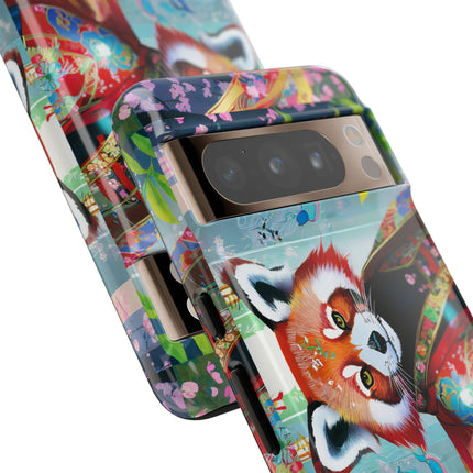 Cybernetic Red Panda Phone Cases