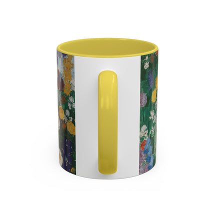 Flowers on the Mountain by August Babberger Colorful Mugs (11oz, 15oz)