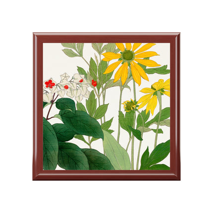 Clerodendrum & Rudbeckia by Tanigami Kônan Jewelry Box