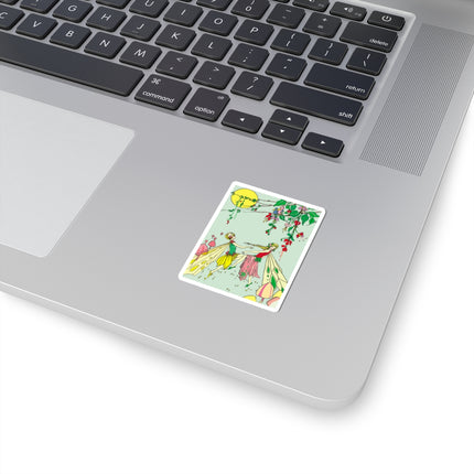 Moonlit Dance of Enchanting Fairies Kiss-Cut Stickers (4 Sizes)