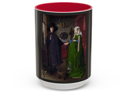 Arnolfini Portrait by Jan Van Eyck Colorful Mugs (11oz, 15oz)