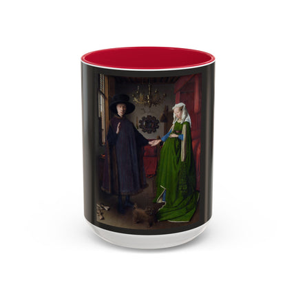 Arnolfini Portrait by Jan Van Eyck Colorful Mugs (11oz, 15oz)