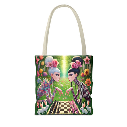 The Spring Gambit: A Fairy’s Move Tote Bag – Whimsical Chess & Spring Magic
