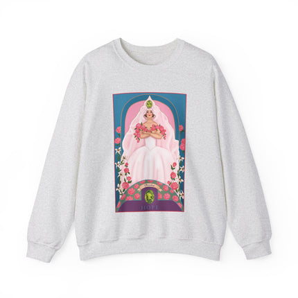 August & Peridot (from the Gem Series) by Sofia Chiostri Unisex Heavy Blend™ Crewneck Sweatshirt