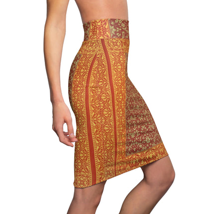 Arabesques by Émile Prisse d'Avennes Women's Pencil Skirt (AOP)