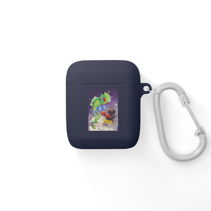 Interstellar Showdown – Alien Vs Bear Boxing AirPods Case