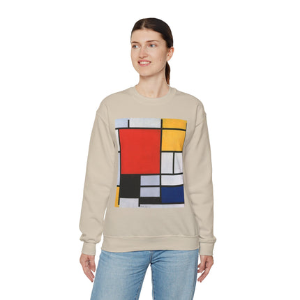 Composition with Red, Yellow, Blue, and Black by Piet Mondrian Heavy Blend™ Crewneck Sweatshirt