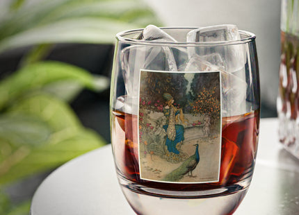 Preziosa in the Garden by Warwick Goble Whiskey Glass