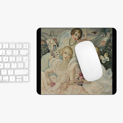 Les Femmes Fatales by Gerda Wegener Mouse Pad, Round and Rectangle