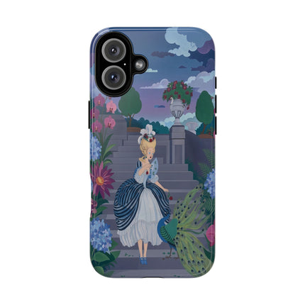 🦚🌸 The Peacock Garden Terrace Phone Case – Art Deco Floral Elegance