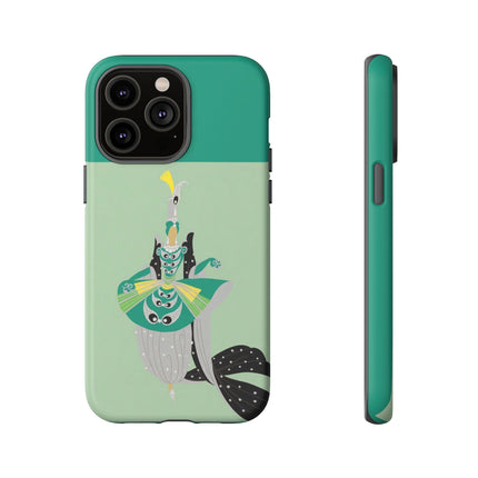 Peacock Dancer Phone Case – Opulent Glamour & Theatrical Elegance