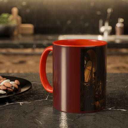 Raphael and his Muse in the Atelier by Vincenzo Abbati Colorful Mugs (11oz, 15oz)