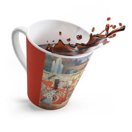 Off with her head! Off with— by Sir John Tenniel Latte Mug