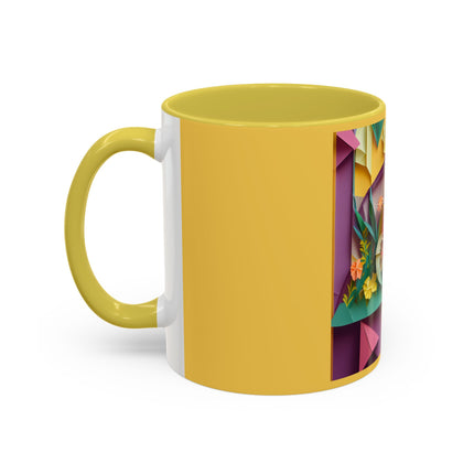Origami Bicycle Colorful Mugs (11oz, 15oz)