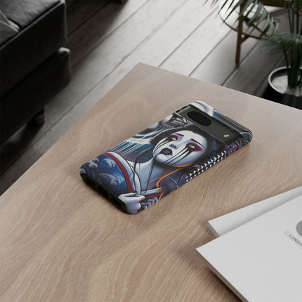 Geisha’s Black Ink Tears Phone Cases