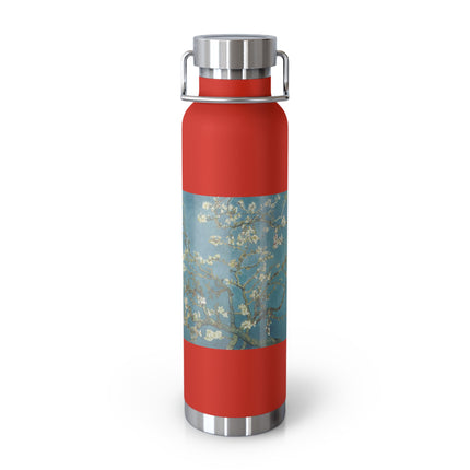 Almond Blossom by Vincent van Gogh Copper Vacuum Insulated Bottle, 22oz