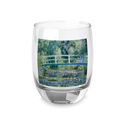 Water Lilies and Japanese Bridge by Claude Monet Whiskey Glass